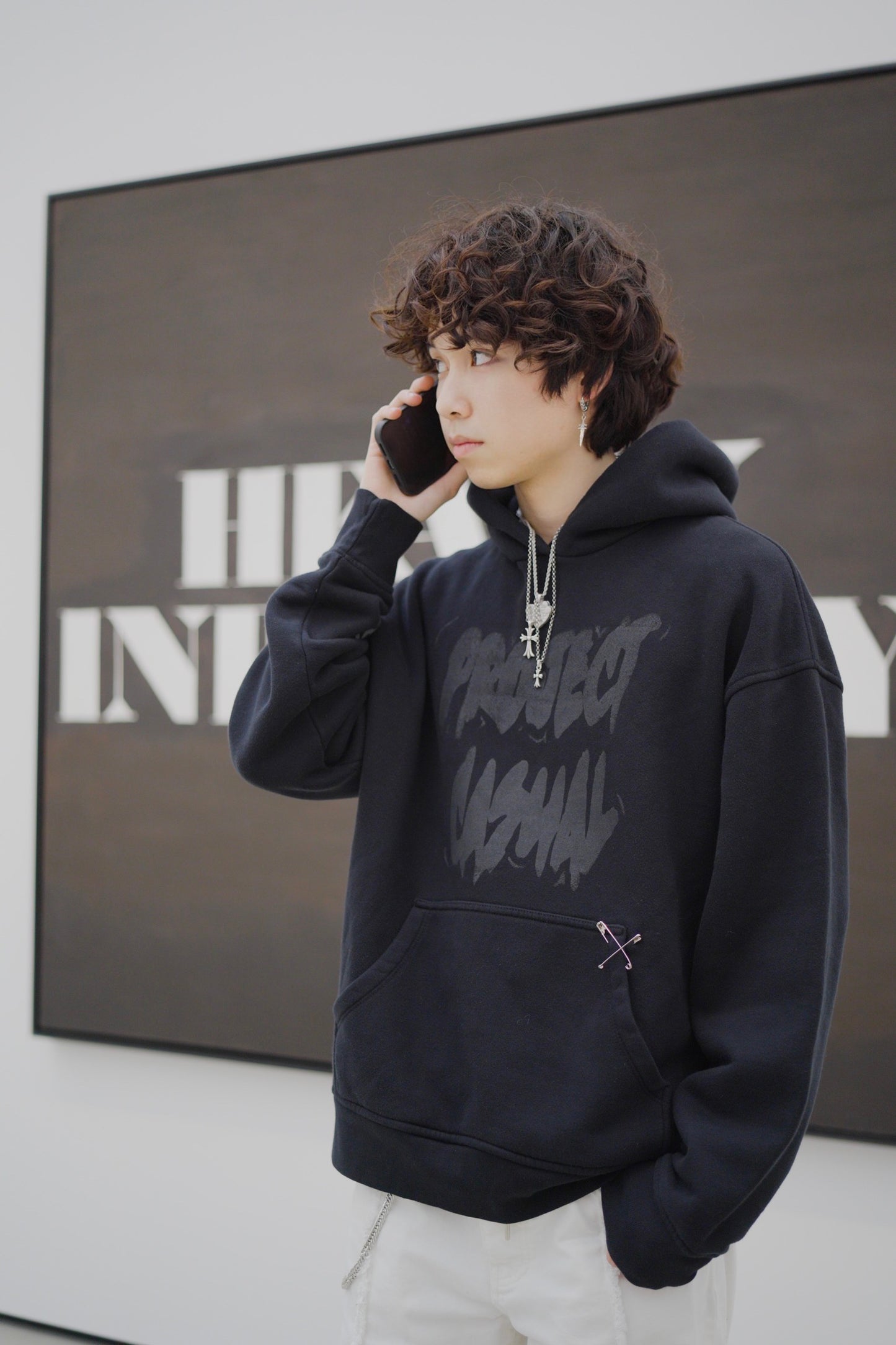 ProjectCasual “Fill” Black Hoodie (Without Distressing Verison)