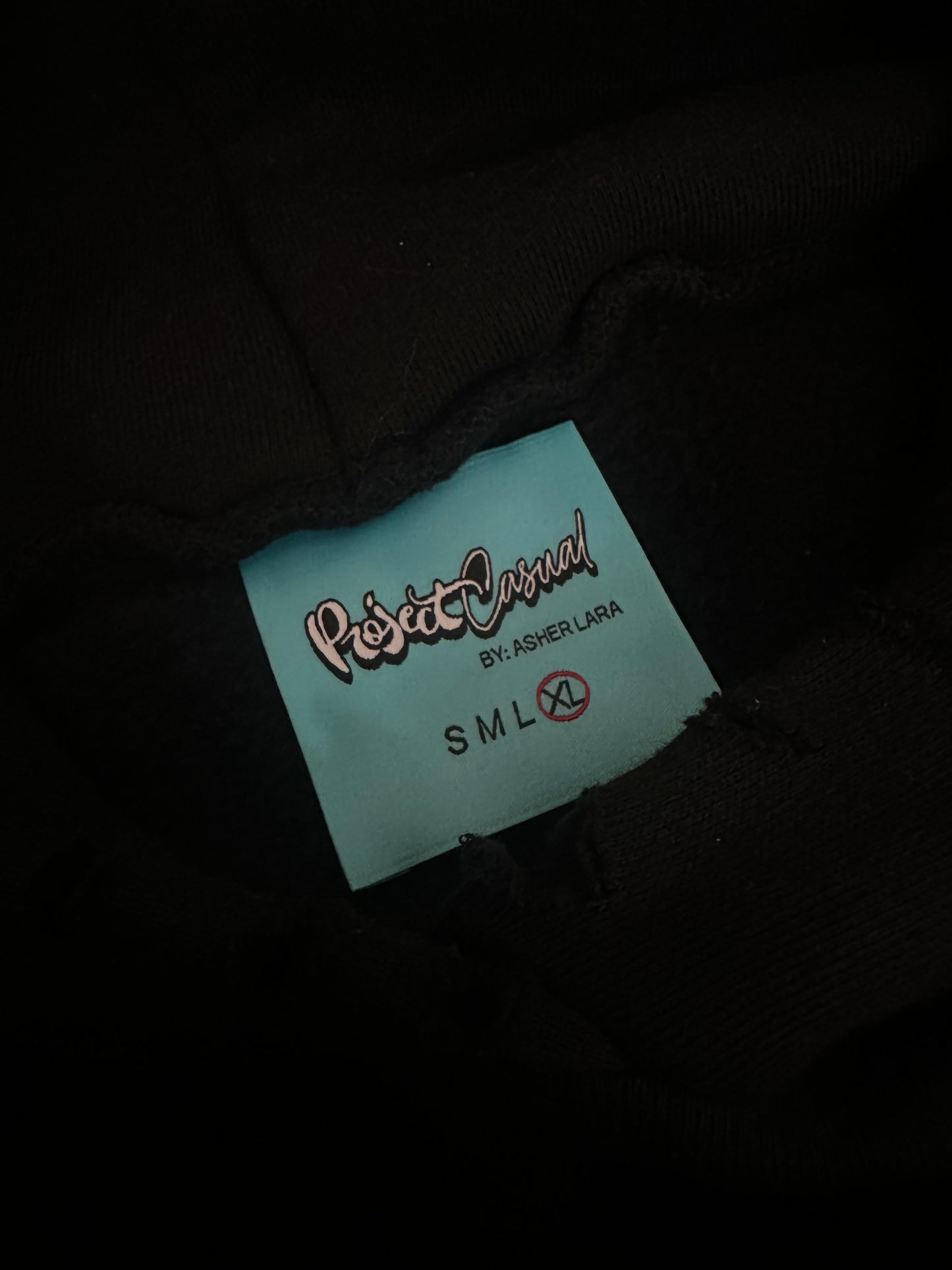 ProjectCasual “Fill” Black Hoodie (Distressed Verison)